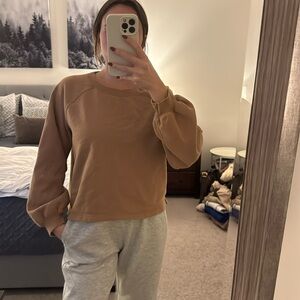 Cozy balloon sleeve sweatshirt